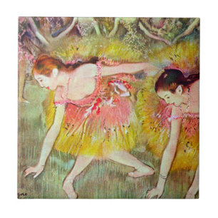 Azulejo Bailarinas inclinándose de Edgar Degas, Arte del b