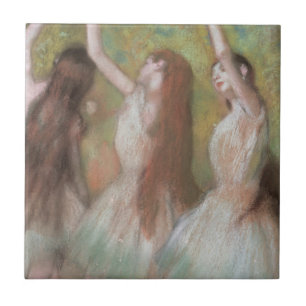 Azulejo Bailarinas Verdes de Edgar Degas, Arte Antiguo de 