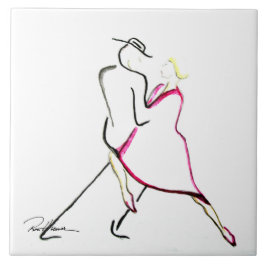 Azulejo Bailarines en la noche