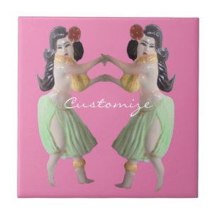 Azulejo Bailarines hula hawaianos Thunder_Cove