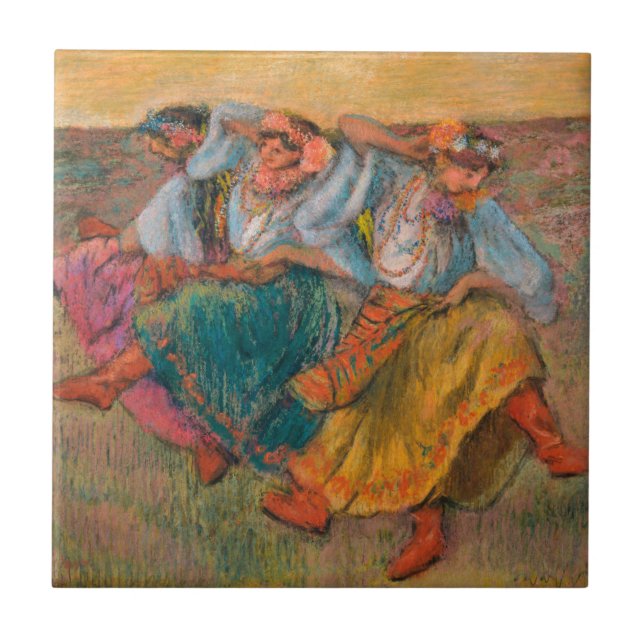 Azulejo Bailarines rusos Edgar Degas (Frente)