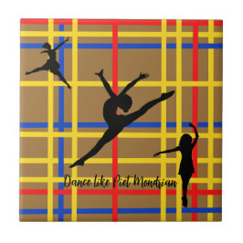Azulejo Baile como el arte moderno de Piet Mondrian