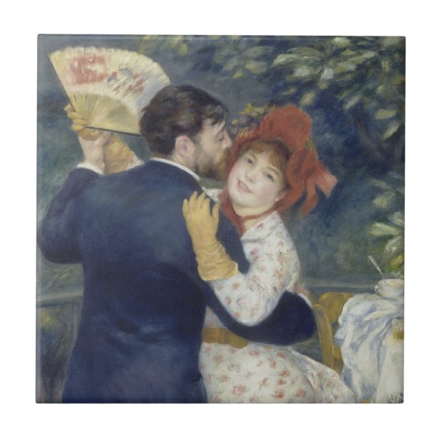 Azulejo Baile rural de Pierre Renoir, Bella Artes de la ép (Frente)