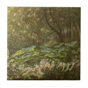 Azulejo Bajo las hojas de dock por Richard Doyle, Arte de