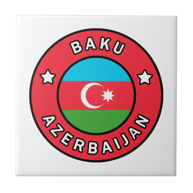 Azulejo Bakú Azerbaiyán (Frente)