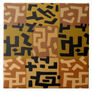 Azulejo BaKuba Africano Tribal