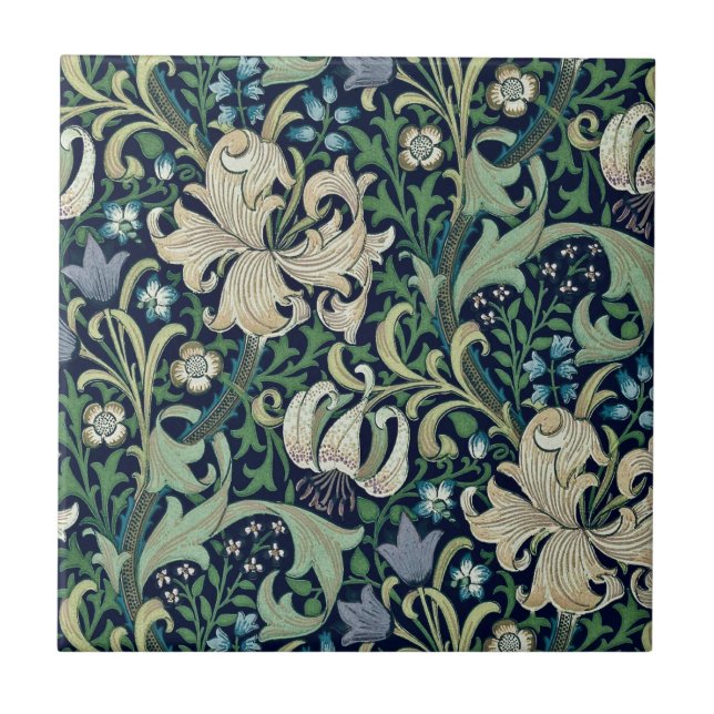AZULEJO BALA CERAMICA ; WILLIAM MORRIS : HONEYSUCKLE (Frente)