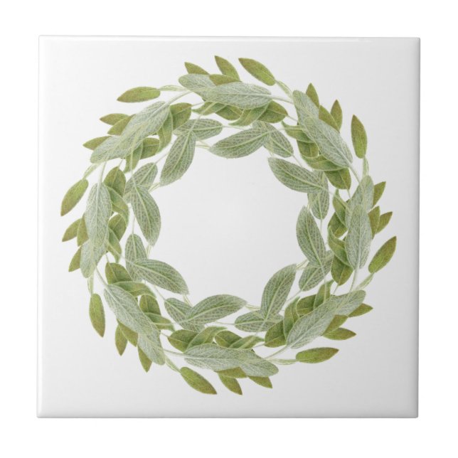 Azulejo BALA DE SAGE 4.25" Tile cerámico (Frente)