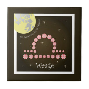 Azulejo Balanza el 24. septiembre hasta el 23. octubre