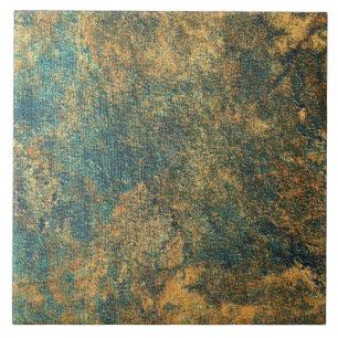 Azulejo - Baldosa Texturizada Verde Amarillo Oxida