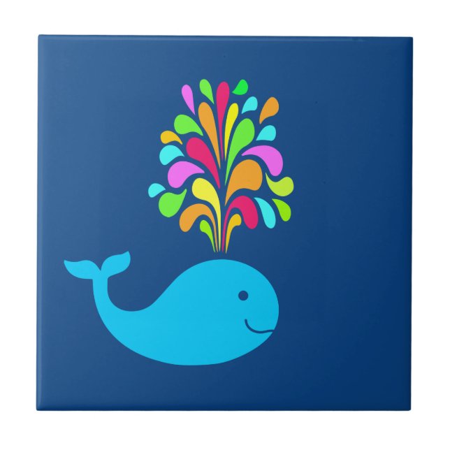 Azulejo Ballena divertida (Frente)