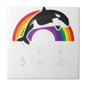 Azulejo Ballena LGBT orca es una buena forma de ser gay ar