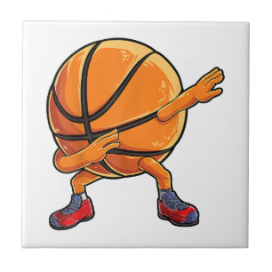 Azulejo Baloncesto Dabbing Ball Graciosos Niños Hombres De