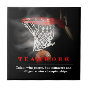 Azulejo Baloncesto de Equipo Motivacional Inspirador