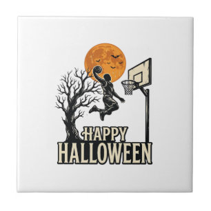 Azulejo Baloncesto de Halloween Feliz Halloween Deporte Vi
