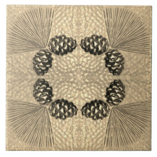 Azulejo Balonmano Ponderosa Pinecone Tile
