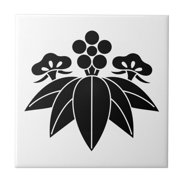 Azulejo Bambú de pino al estilo gentiano (Frente)