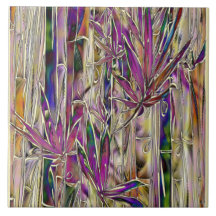 Bambú Original Art Long Table Tile Cerámico