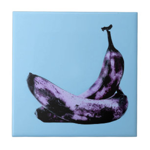 Azulejo Bananas rosadas Pop Art