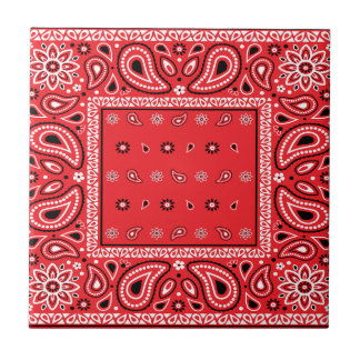 Azulejo Banda roja paisley bandanas rap hip hop f