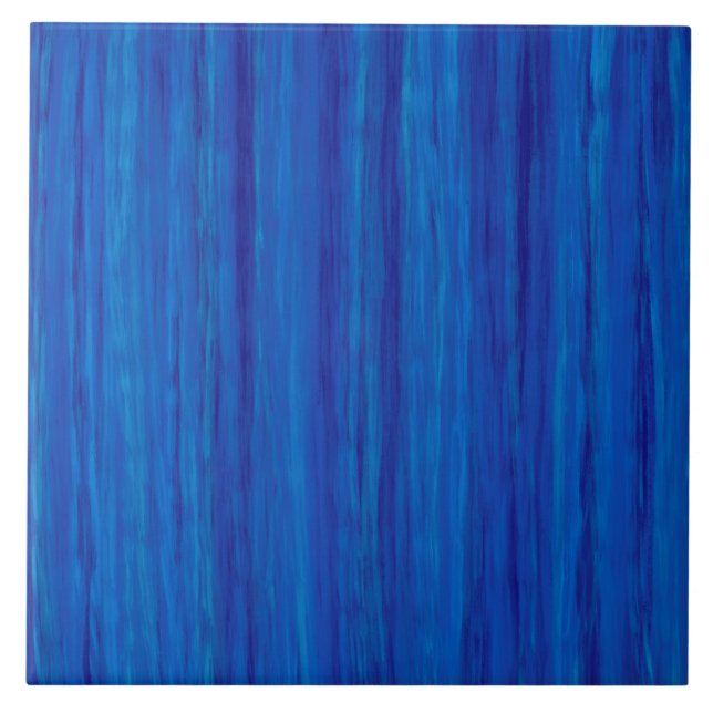 Azulejo Bandas azules brillantes y azules oscuras (Frente)