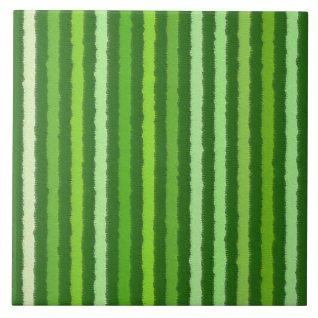 Azulejo Bandas de Chalk - verde esmeralda y lima (Frente)