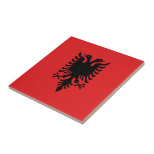 Azulejo BANDERA ALBANESA zAL001, Albania,