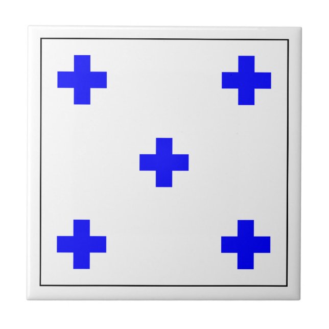 Azulejo Bandera aliada número 0 (Frente)