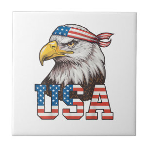 Azulejo Bandera Americana De EE. UU. Hombres Mujeres Niños