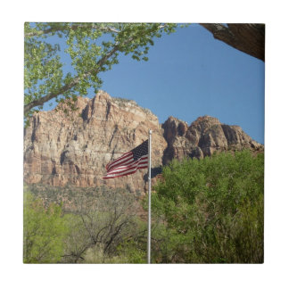 Azulejo Bandera Americana en Zion National Park II