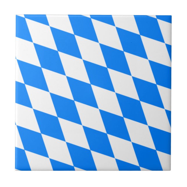 Azulejo Bandera bávara - Bayerische Flagge (Frente)