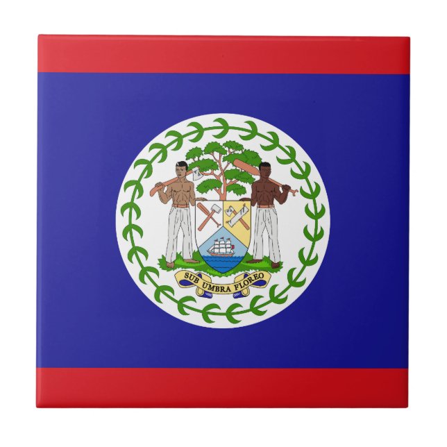Azulejo Bandera Beliceña (Frente)