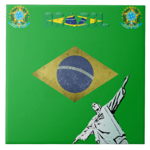 Azulejo Bandera brasileña