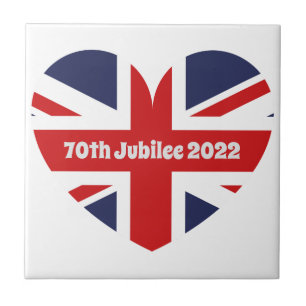 Azulejo Bandera Británica 70 de Jubileo 2022