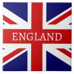 Azulejo Bandera británica Jack bandera grande cuadrada per<br><div class="desc">La bandera británica de Jack enarbola una gran pieza cuadrada de personalizado. Diseño patriótico con bandera británica del Reino Unido,  Gran Bretaña e Inglaterra.</div>