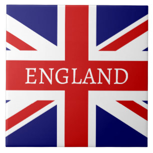Azulejo Bandera británica Jack bandera grande cuadrada per