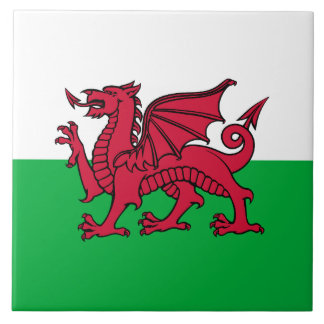 Azulejo Bandera Celta del Dragón Rojo de Gales & Galés