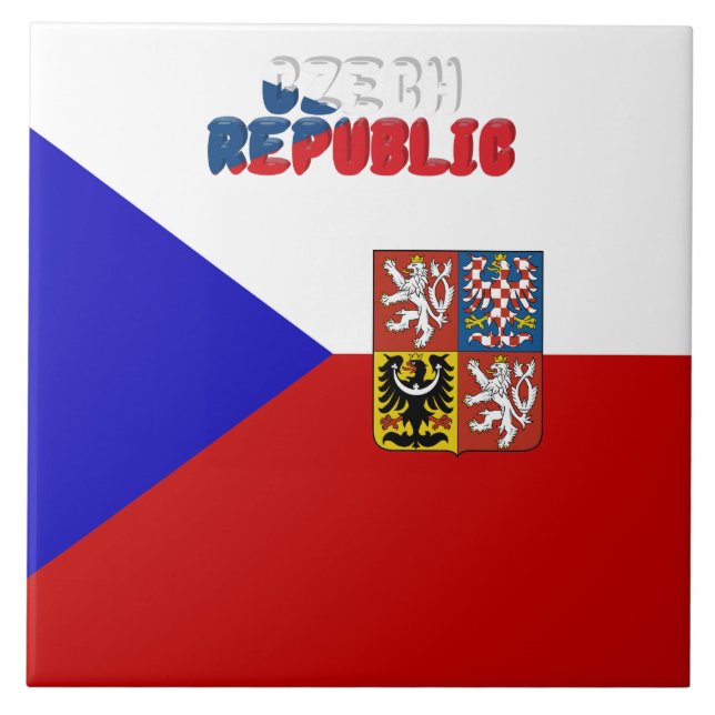 Azulejo Bandera checa (Frente)