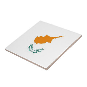 Azulejo BANDERA CHIPRIOTA zCY001, Chipre,