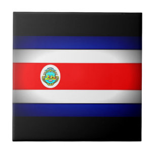 Azulejo Bandera costarricense estilizada