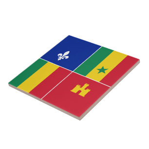 Azulejo bandera criolla de Luisiana