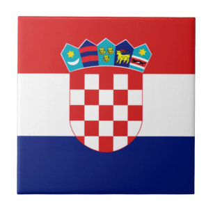 Azulejo Bandera croata - Trobojnica