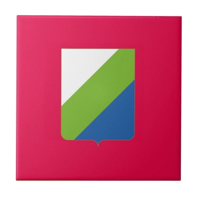 Azulejo Bandera de Abruzzo Símbolo italiano italia (Frente)