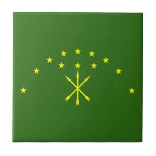 Azulejo Bandera de Adygea Patriótica