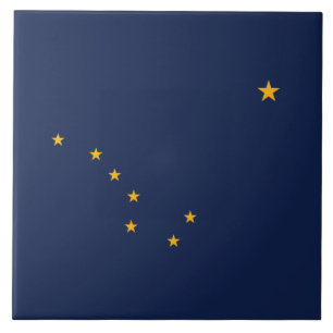 Azulejo Bandera de Alaska
