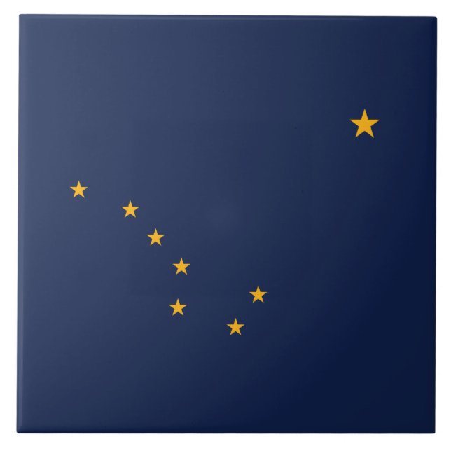 Azulejo Bandera de Alaska (Frente)