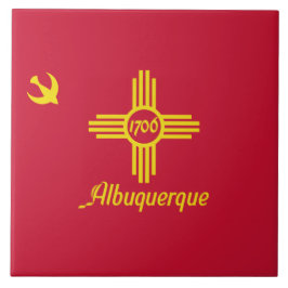 Azulejo Bandera de Albuquerque (Nuevo México)