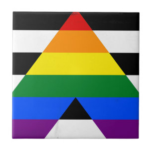 Azulejo Bandera de aliado heterosexual