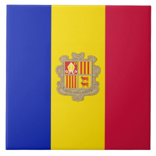 Azulejo Bandera de Andorra
