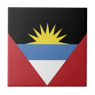 Azulejo Bandera de Antigua y Barbuda